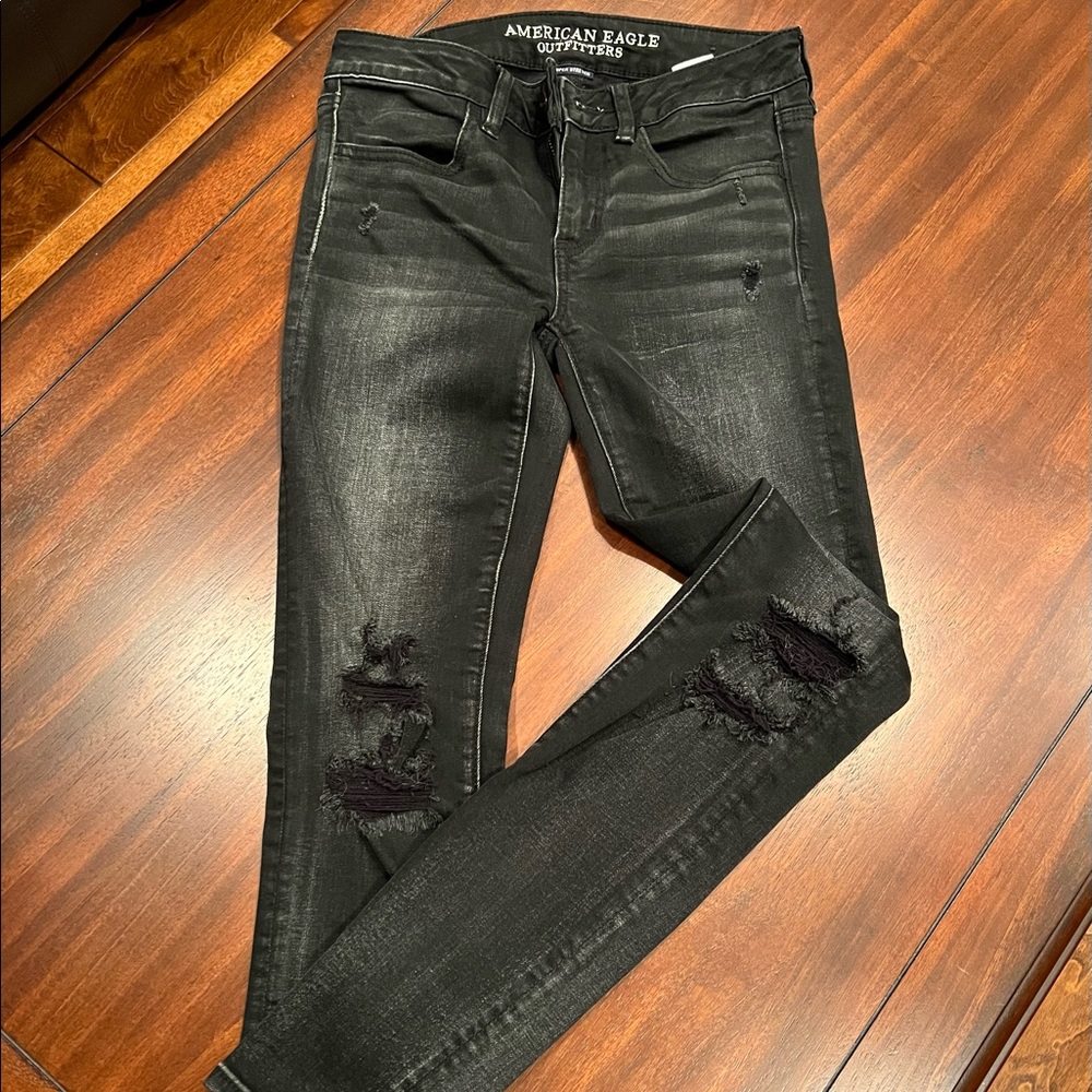 American Eagle Black wash jeans